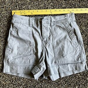 A New Day Gray Cargo Shorts with Structured Waistband